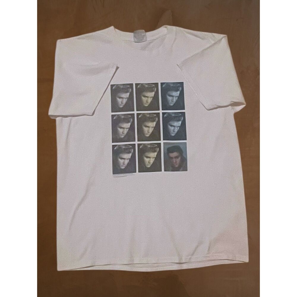 VTG Gildan Heavy Weight Elvis Presley Loving You Graphic Shirt Men's XL White